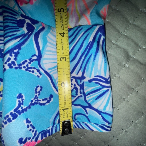 LILLY PULITZER BALI BLUE ONCE UPON A TIDE OCEAN TRAIL LUX SHORTS SIZE Small VGUC - Picture 6 of 15